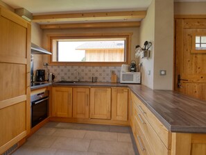 Fridge, microwave, dishwasher - Quiet 2-bedroom apartment with terrace in Samoëns (Samoëns)