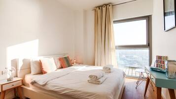 Individually decorated, individually furnished, iron/ironing board