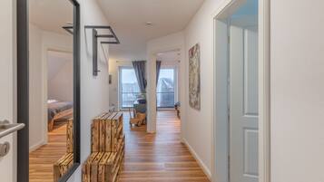 1 bedroom, iron/ironing board, travel crib, free WiFi