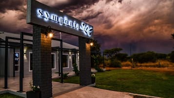 Front of property – evening/night