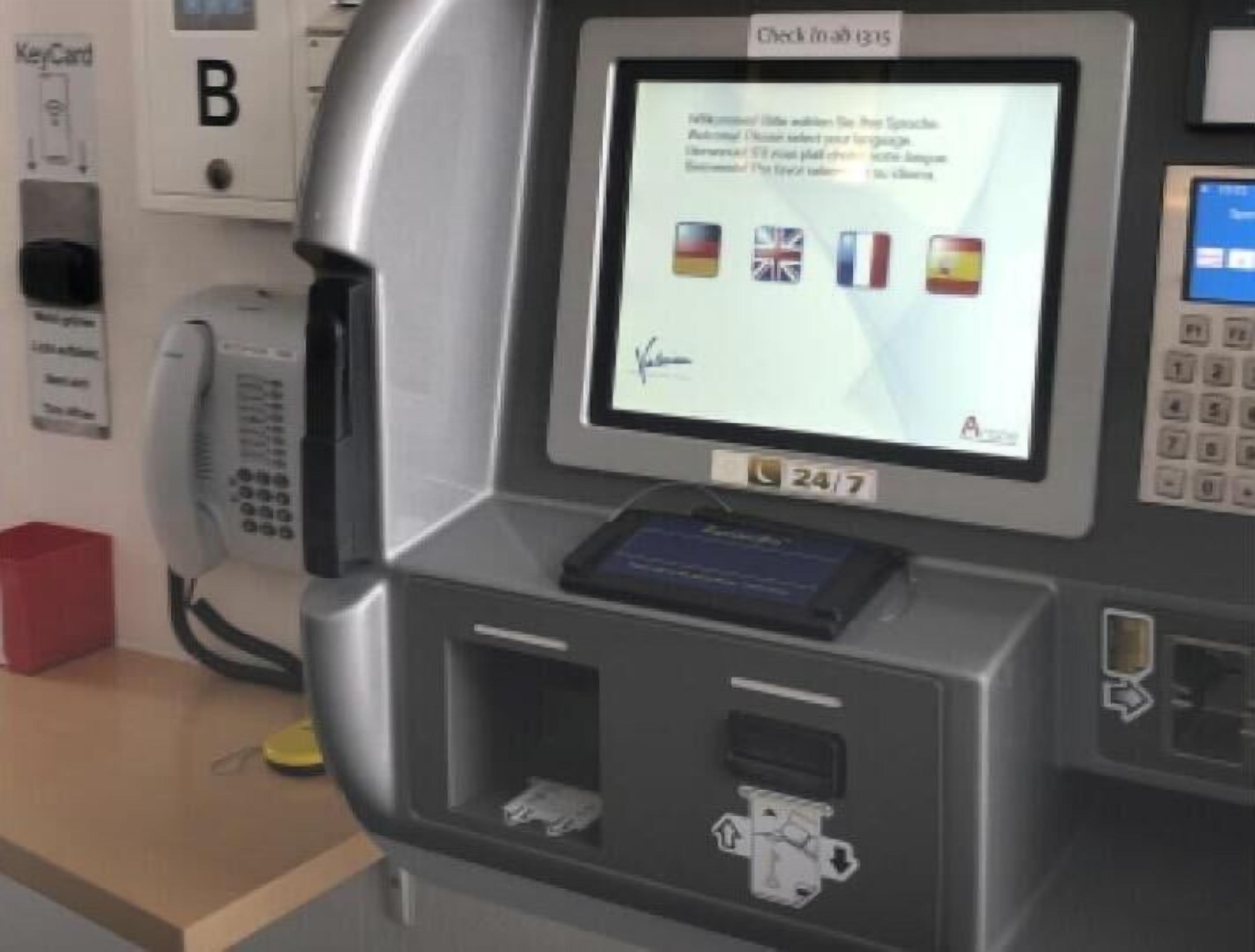 Kiosk voor inchecken/uitchecken