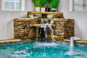 Indoor pool, a heated pool - Summer Cabin w/ Mtn Views, Pool|Theater|Game Room (Pigeon Forge)