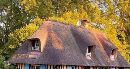 Typical cottage and outbuilding near Honfleur and Deauville