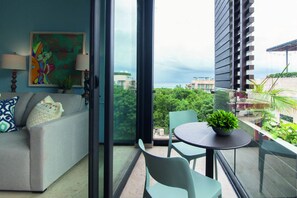 Habitación doble de lujo | Terraza o patio