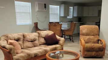 TV, DVD player, ping pong, books