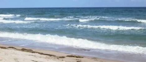 Chaises longues, serviettes de plage