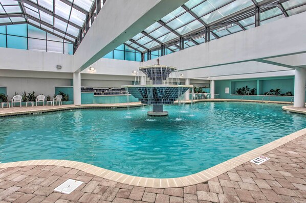 A heated pool