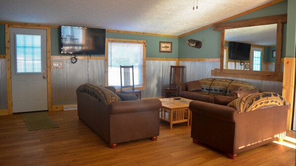 Televisión y reproductor de DVD 