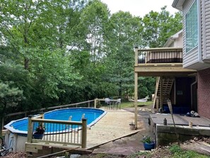 Terrace/patio - 1 extra large bedroom in the woods with pool table and hot tub.  (Kingston Springs)