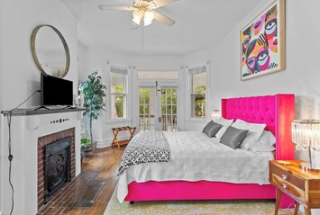 Bedroom with access to beautiful private balcony