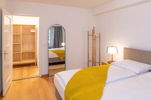 Apartamento City, 1 habitación | 1 dormitorio, escritorio, espacio para trabajar con un portátil