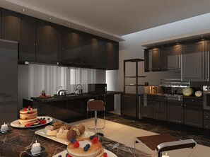Maison, Plusieurs lits | Cuisine privée | Réfrigérateur, four à micro-ondes, un four, surface de cuisson