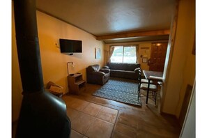 TV, fireplace - 4K River Ranch • Condo 2 • Sleeps 4 (Red River)