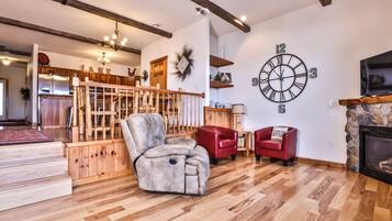 TV connectée, cheminée