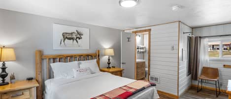 1 bedroom, iron/ironing board, travel crib, free internet