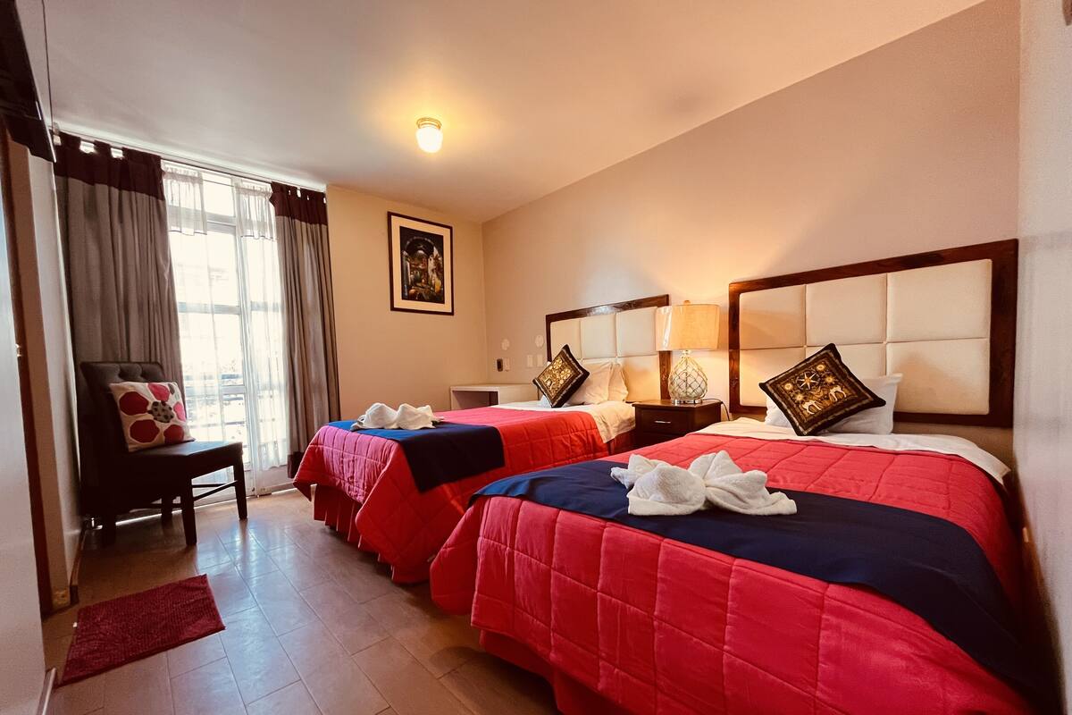 Exclusive Twin Room | Blackout curtains, free WiFi, bed sheets