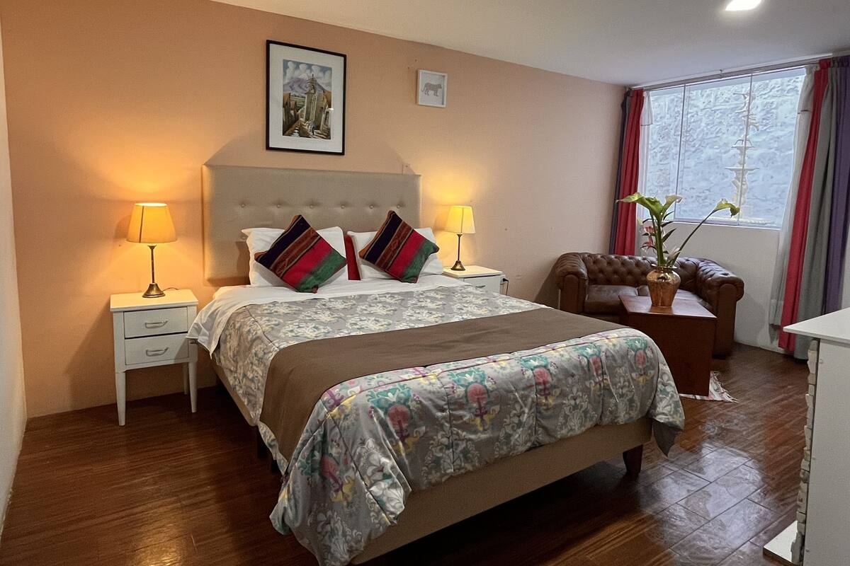 Design Double Room | Blackout curtains, free WiFi, bed sheets