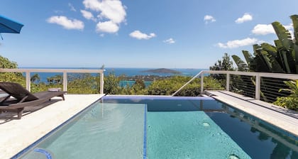 Caribe Blue Tropical Paradise-Modern, Heated Pool