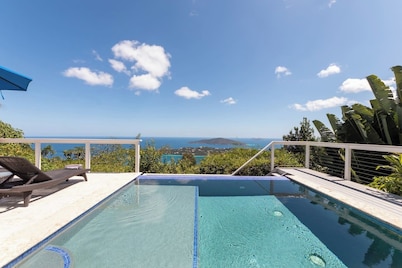 Caribe Blue Tropical Paradise-Modern, Heated Pool