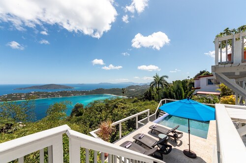 Caribe Blue Tropical Paradise-Modern, Heated Pool