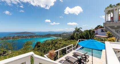 Caribe Blue Tropical Paradise-Modern, Heated Pool