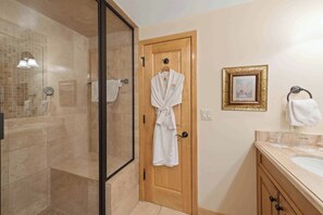 Hair dryer, towels