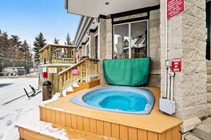 Apartment, 1 Bedroom, Patio, Garden View | Exterior - Slope-side Studio Bliss Ski-in Ski-out, Renovated At Blue, Hot Tub, Fast Wi-fi (The Blue Mountains)