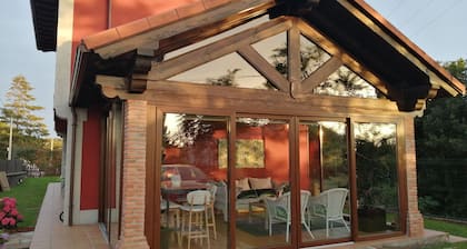 House with heated pool and beautiful glazed porch