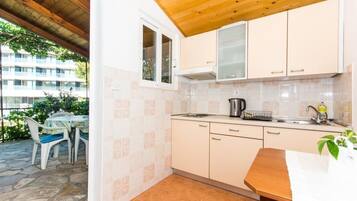 Studio (Comfort Studio Apartment with Terrace) | Private kitchenette | Fridge