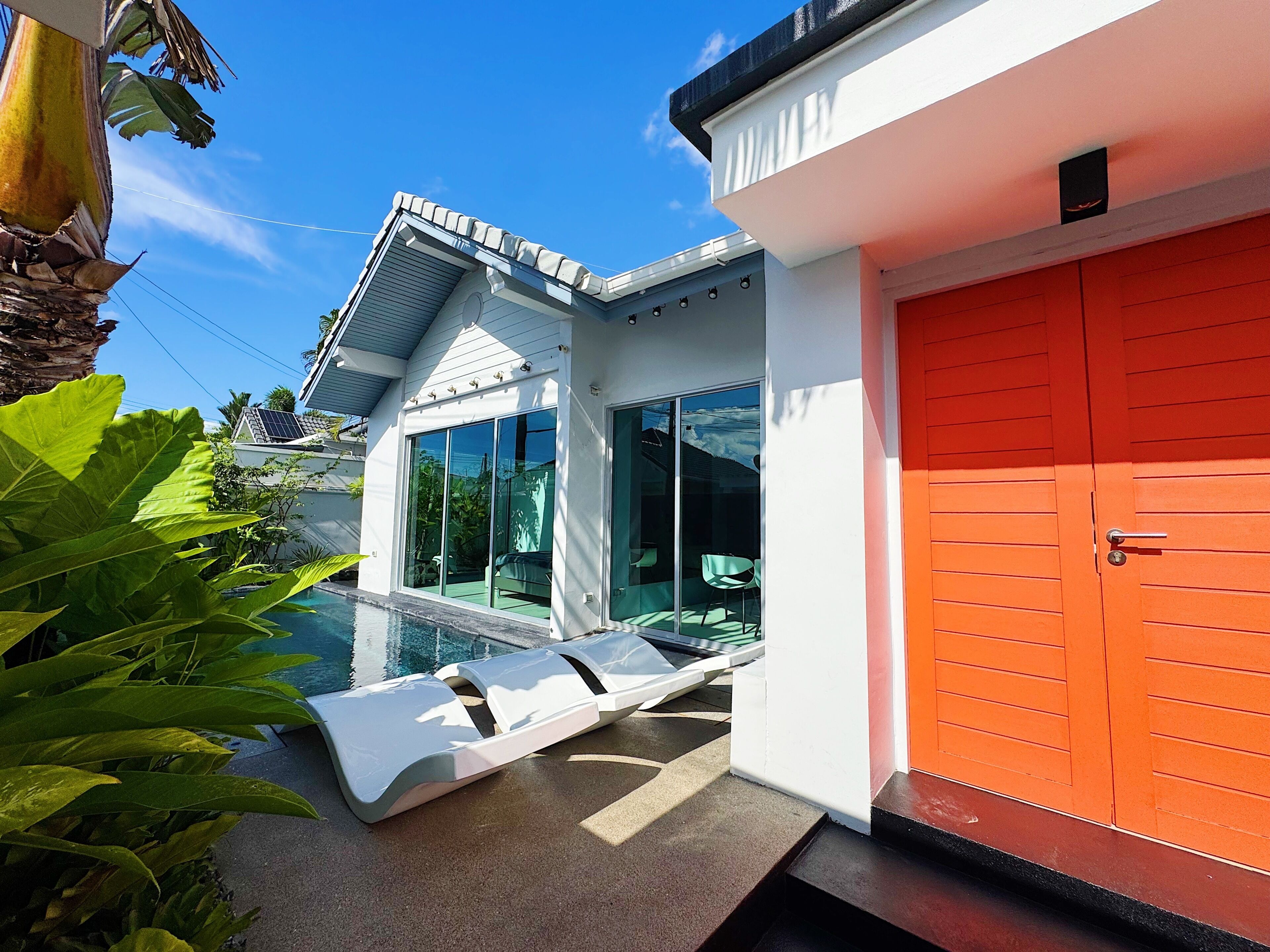บ้านพัก, 3 ห้องนอน, สระว่ายน้ำส่วนตัว, วิวสวน | บริเวณภายนอก