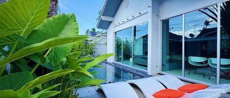 House, 3 Bedrooms, Private Pool, Garden View | Terrace/patio