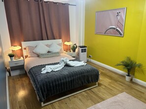 公寓, 多张床 | 2 多间卧室、旅行婴儿床、免费 WiFi、床单