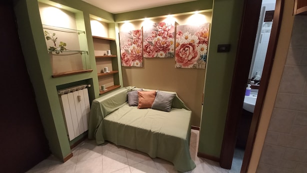 Apartment, 1 Bedroom, Balcony | Living area - Studio Near Alessandrino Metro C (Rome)