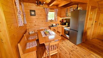 House (Three Bedroom Holiday Home with Hot T) | Private kitchen | Fridge