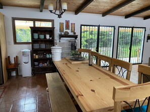 Dining - Comfortable Cottage for Groups on 2 acre Homestead (San Jose Chacaya)