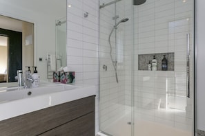 Shower, hair dryer