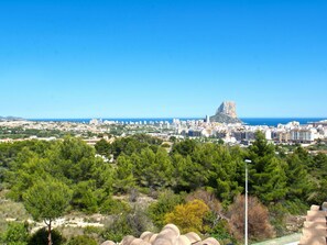 Vista a la playa o el mar