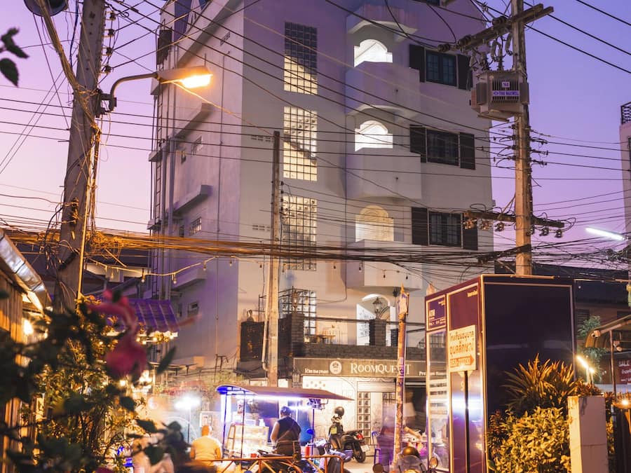 Front of property - evening/night