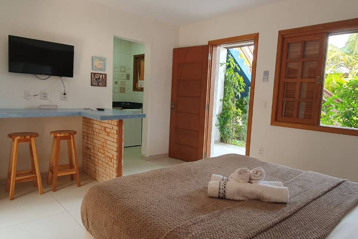 Studio, Kitchen, Garden View | Minibar, soundproofing, free WiFi, bed sheets