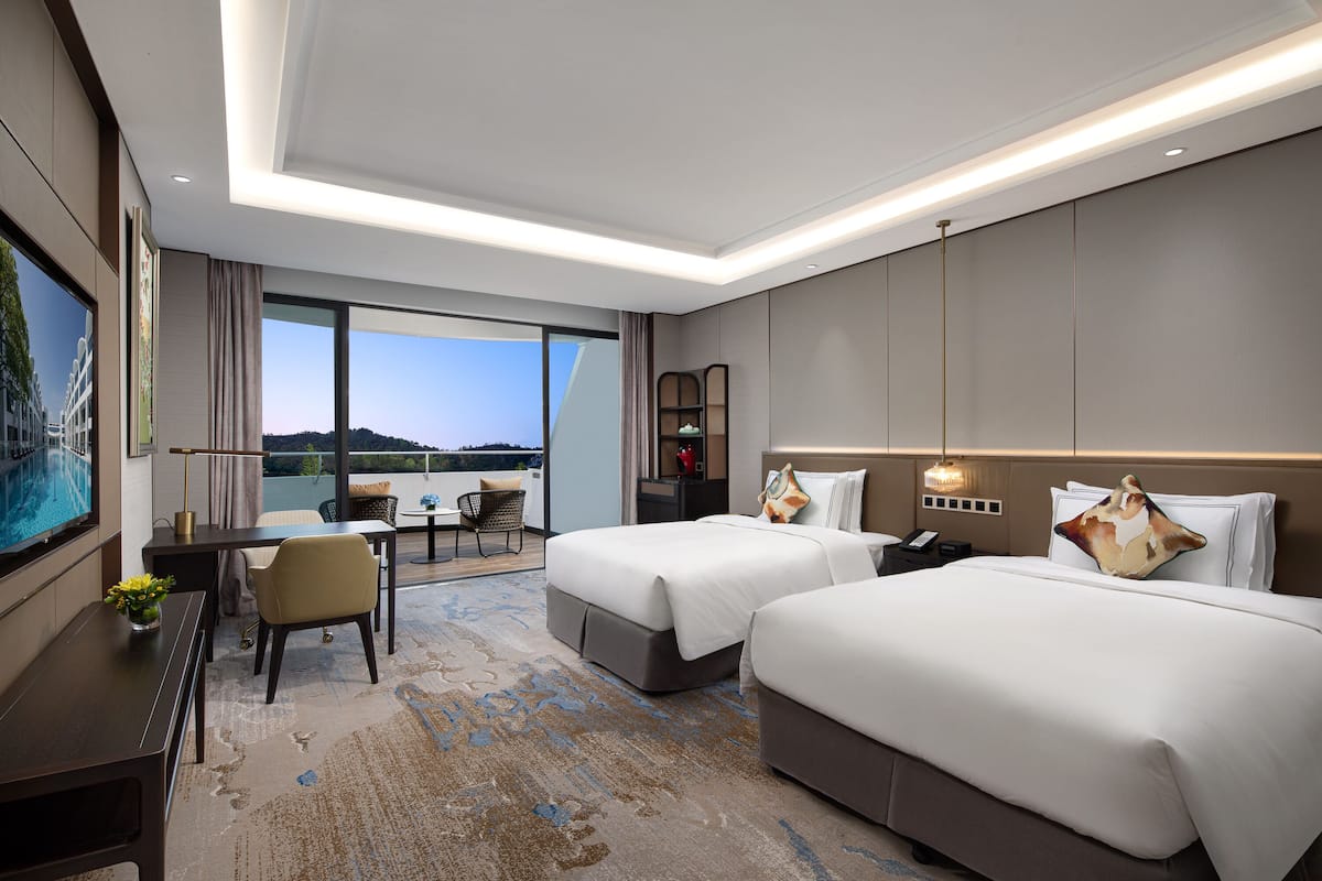 Phòng 2 giường đơn Deluxe | 1 phòng ngủ, két bảo mật tại phòng, bàn, màn/rèm cản sáng