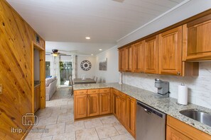 Fridge, microwave, dishwasher, coffee/tea maker