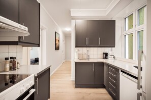 公寓, 3 間臥室 | 私人廚房 | 電冰箱、烤箱、爐台、咖啡機/沖茶器