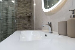 Shower, hair dryer
