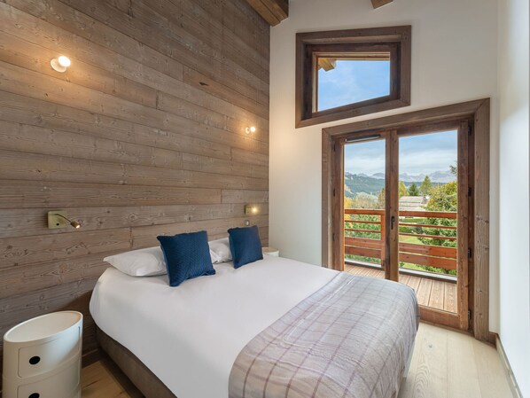 3 bedrooms, free WiFi, bed sheets - Charming Megève apartment with balcony, sauna and hammam (Megève)