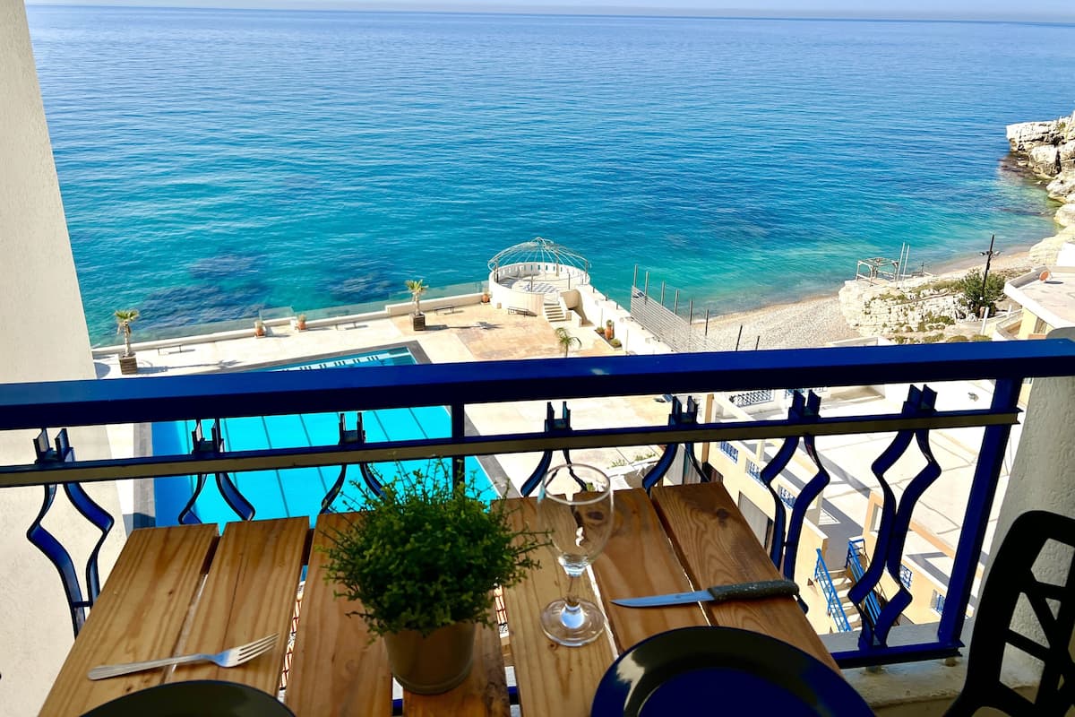 Suite familiare, balcone, vista mare | Terrazza/patio