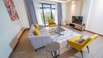Apartment | Living area | 42-inch Smart TV with digital channels, TV