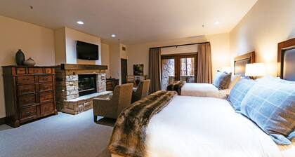 Deluxe Two Queen Room With Fireplace Hotel Room by RedAwning