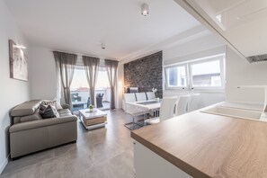 华丽公寓, 2 间卧室, 海景 | 客房景观