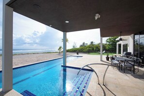 Pool - Wind Upon the Waves: Newly Built Villa Near Health City w/ Private Pool, Home Gym & Luxe Interiors. (Cottage)