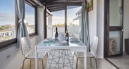 Vacation Home "Pasquale Holiday" with Sea View, 2 Private Terraces & Wi-Fi